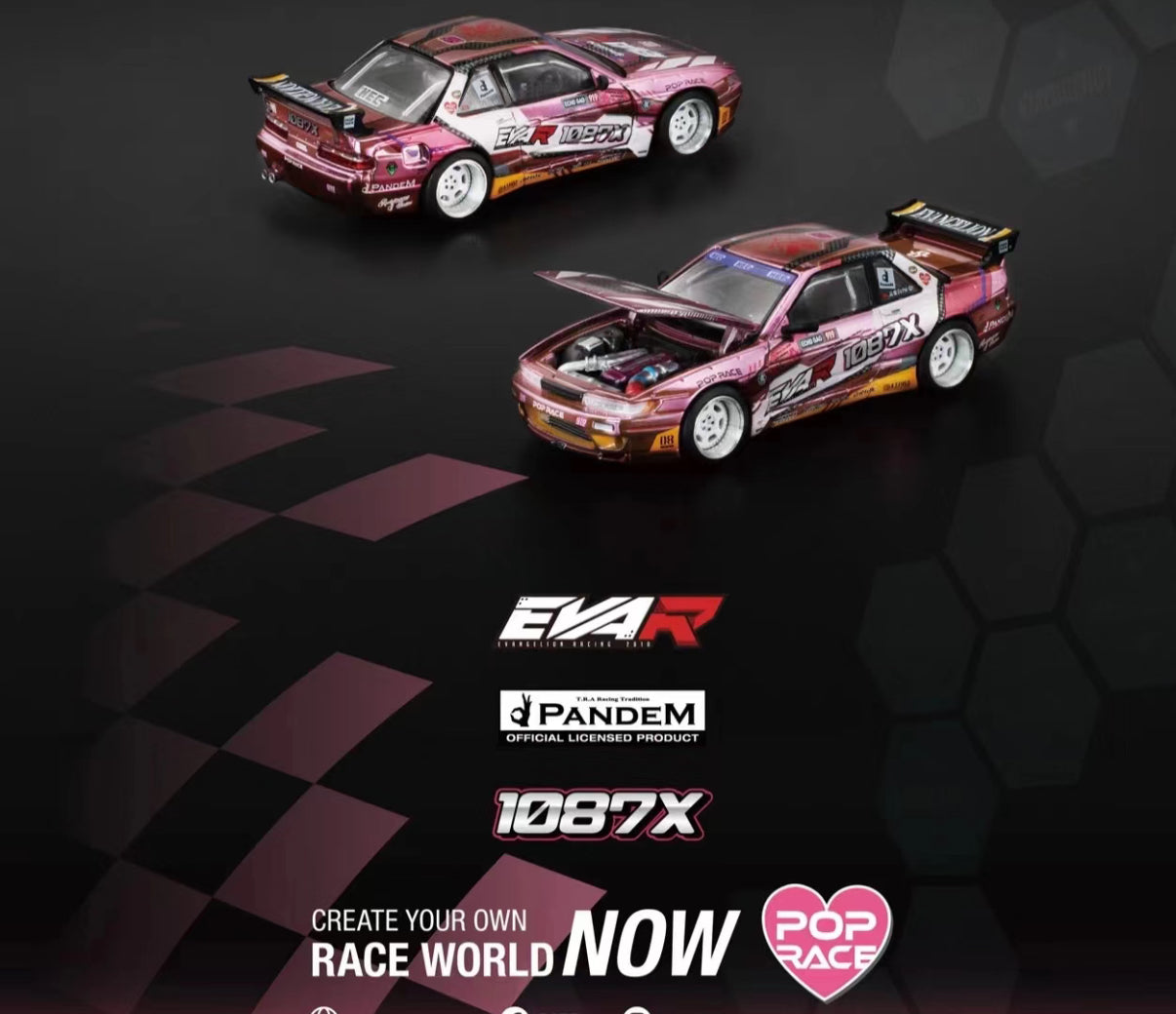 【Pre-Order】Pop Race x Xcartoys 1:64 1087X Pandem S13