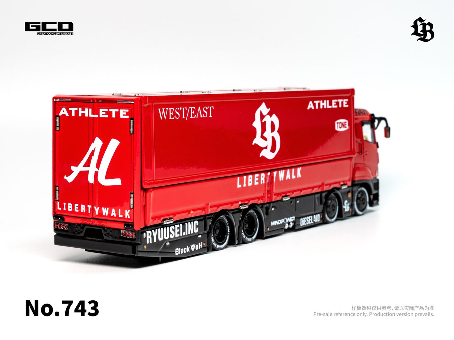 【Pre-Order】GCD LBWK Mitsubishi & LBWK LB-TRUCKS Fuso Super Great Super Silhouette Red-Black