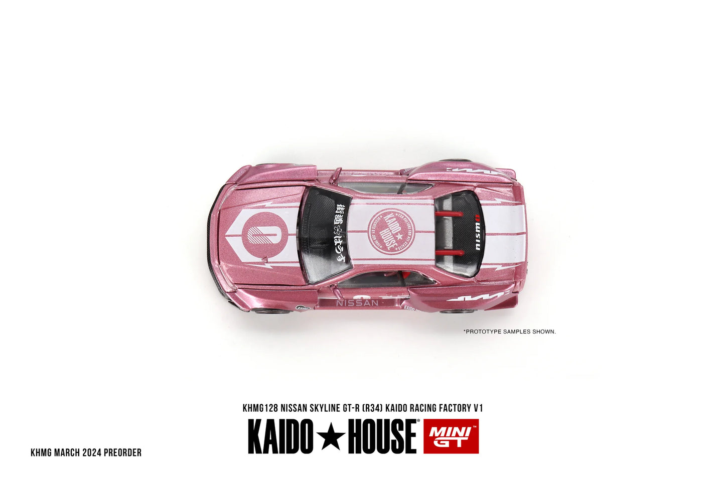 MINI GT x Kaido House 1:64 #128 Nissan Skyline GTR(R34) Kaido Racing Factory V1
