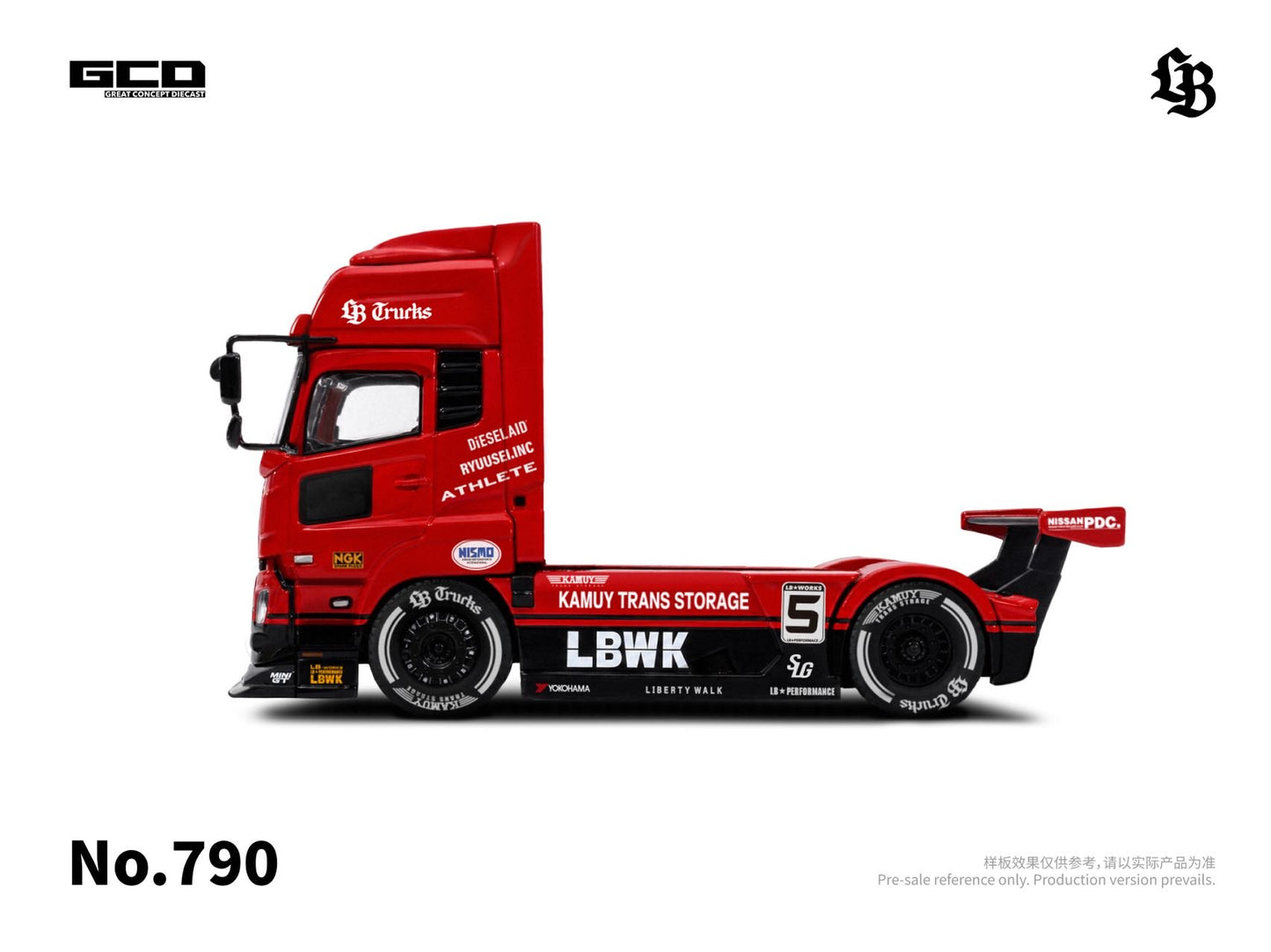【Pre-Order】GCD UD & LBWK LB-Trucks UD QUON Head Super Silhouette Red-Black(KS-099-790)