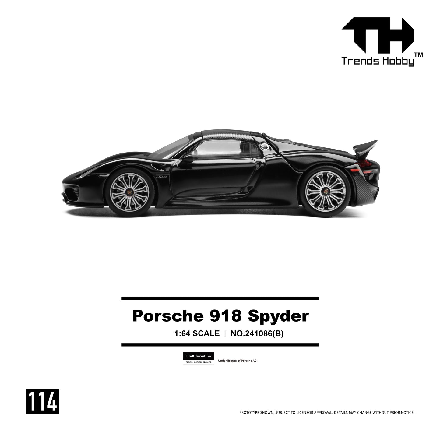 Trends Hobby #114 Porsche 918 Spyder Black
