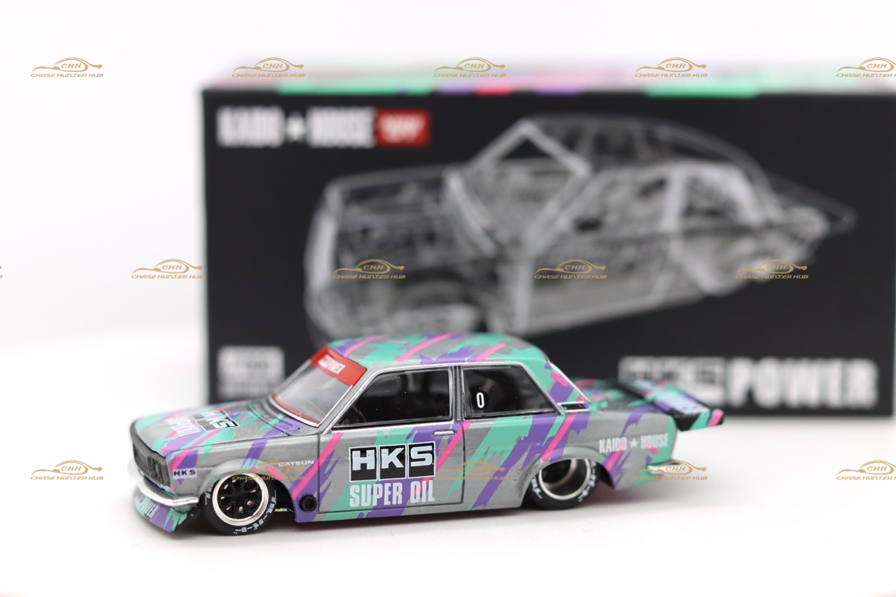 Kaido House x Mini GT 1:64 #068 Datsun 510 Pro Street HKS Chase