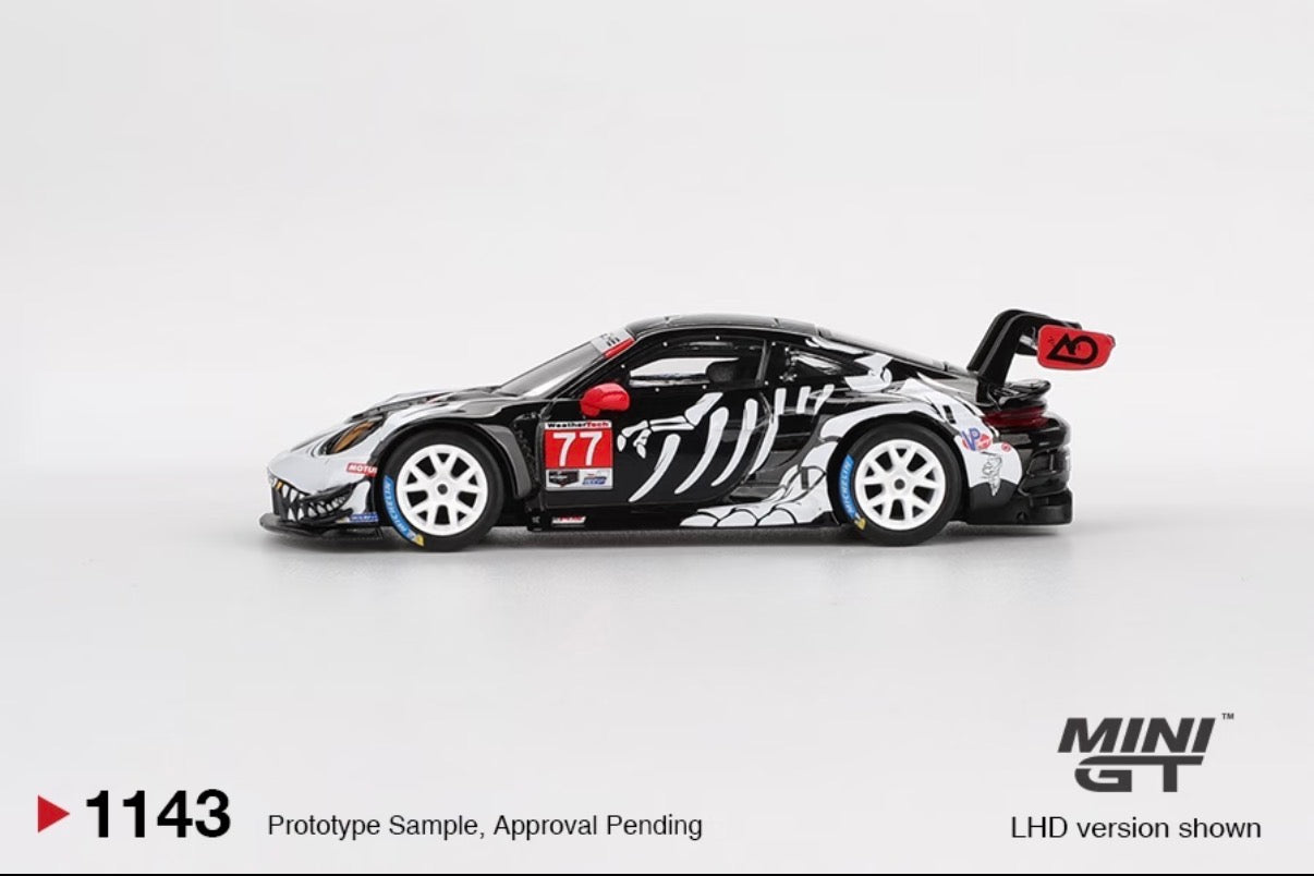 【Pre-Order】Mini GT #1143 1:64 Porsche 911 GT3 R #77 AO Racing 2025 IMSA Petit Le Mans