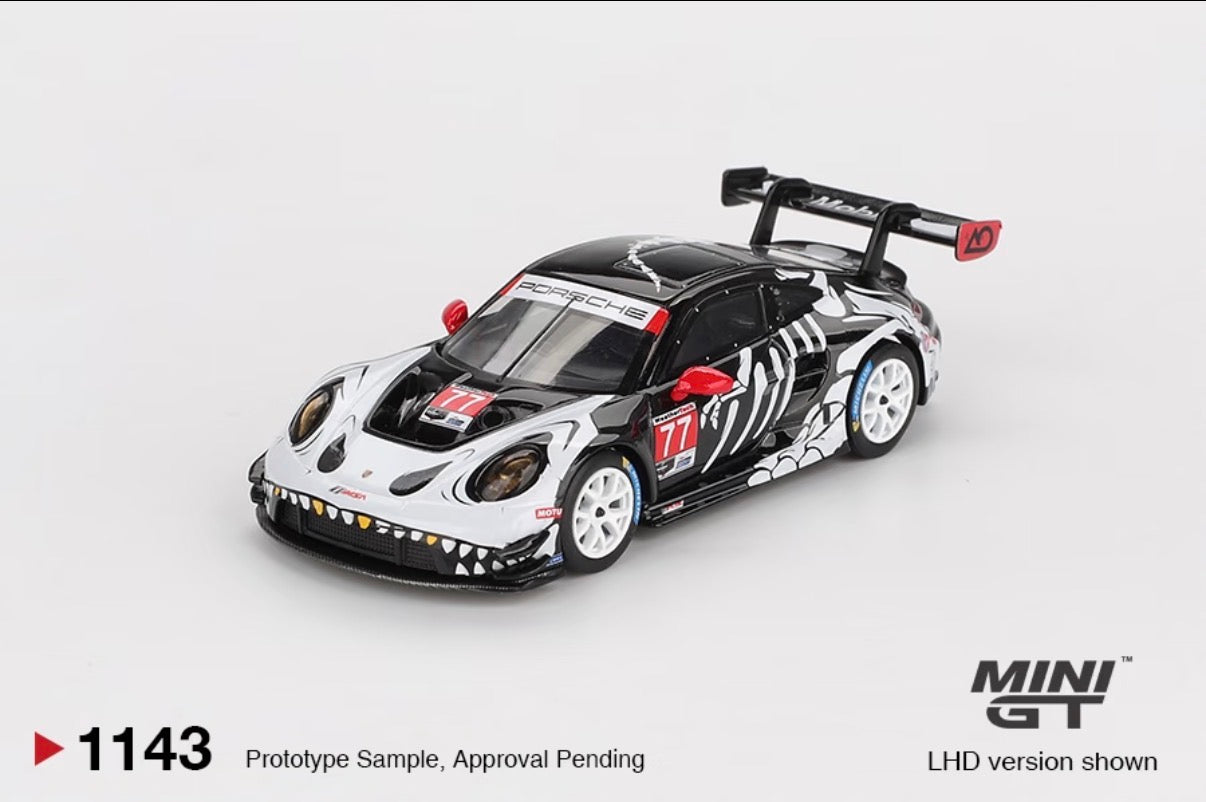 【Pre-Order】Mini GT #1143 1:64 Porsche 911 GT3 R #77 AO Racing 2025 IMSA Petit Le Mans