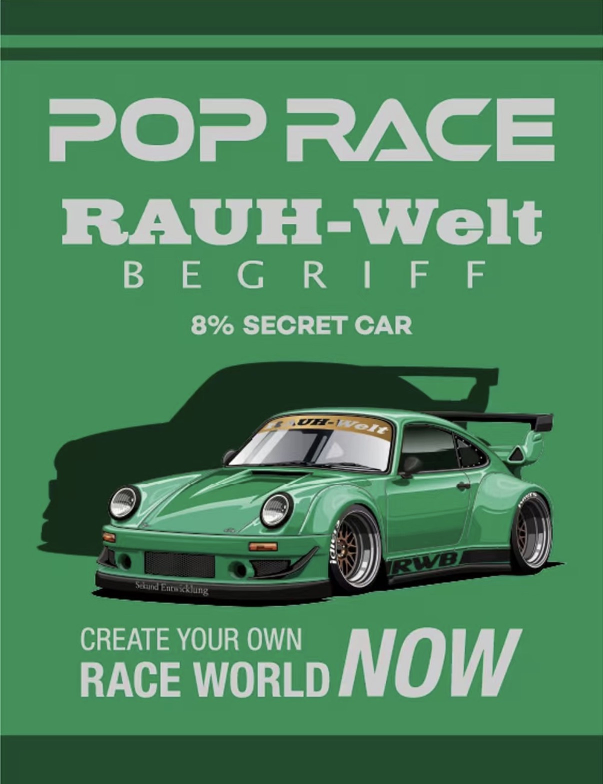 Pop Race Porsche 930 RWB (Green)2026 Hobby Expo China