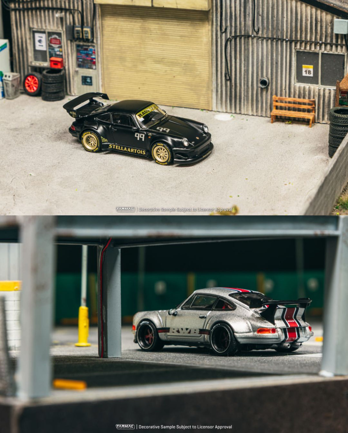 【Pre-Order】Tarmac Work 1:64 Porsche RWB 930 Stella Boost & RWB Backdate Taiwan Exclusive Set of 2