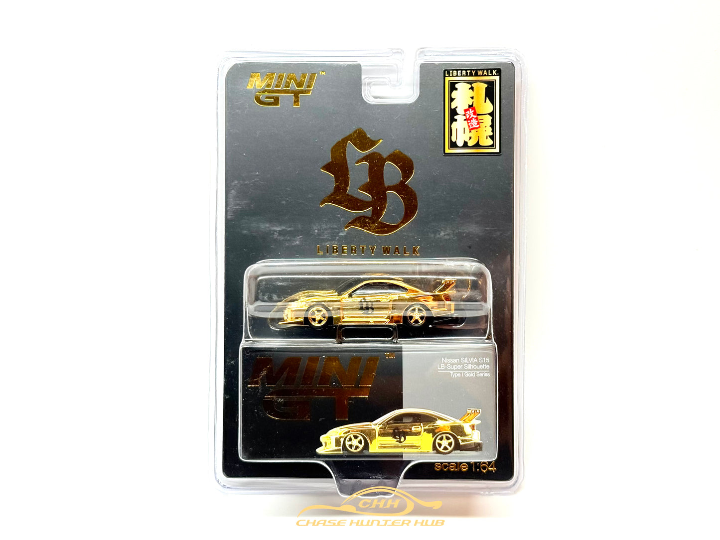 【Pre-Order】Mini GT LBWK Nissan S15 Silvia Gold Series Sapporo Store Opening Exclusive