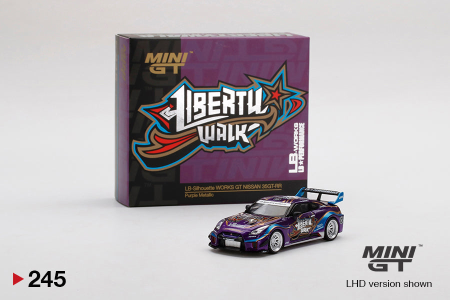 【Pre-Order】MINI GT 1:64 #245 LBWK Nissan 35GT-RR Purple