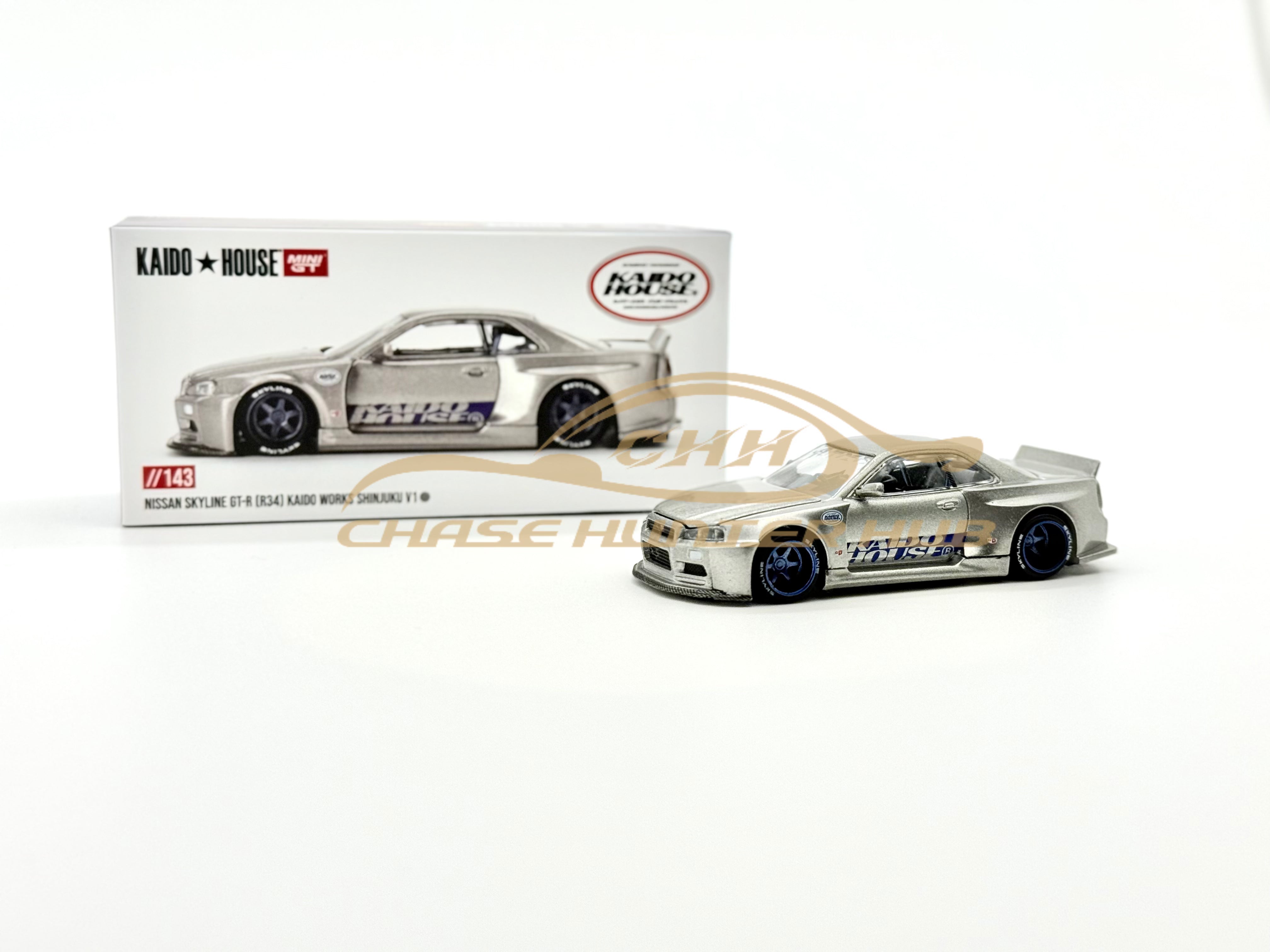 Mini GT x Kaido House 1:64 #143 Nissan Skyline GT-R (R34) Kaido Mini GT x Kaido House 1:64 #143 Nissan Skyline GT-R (R34) Kaido