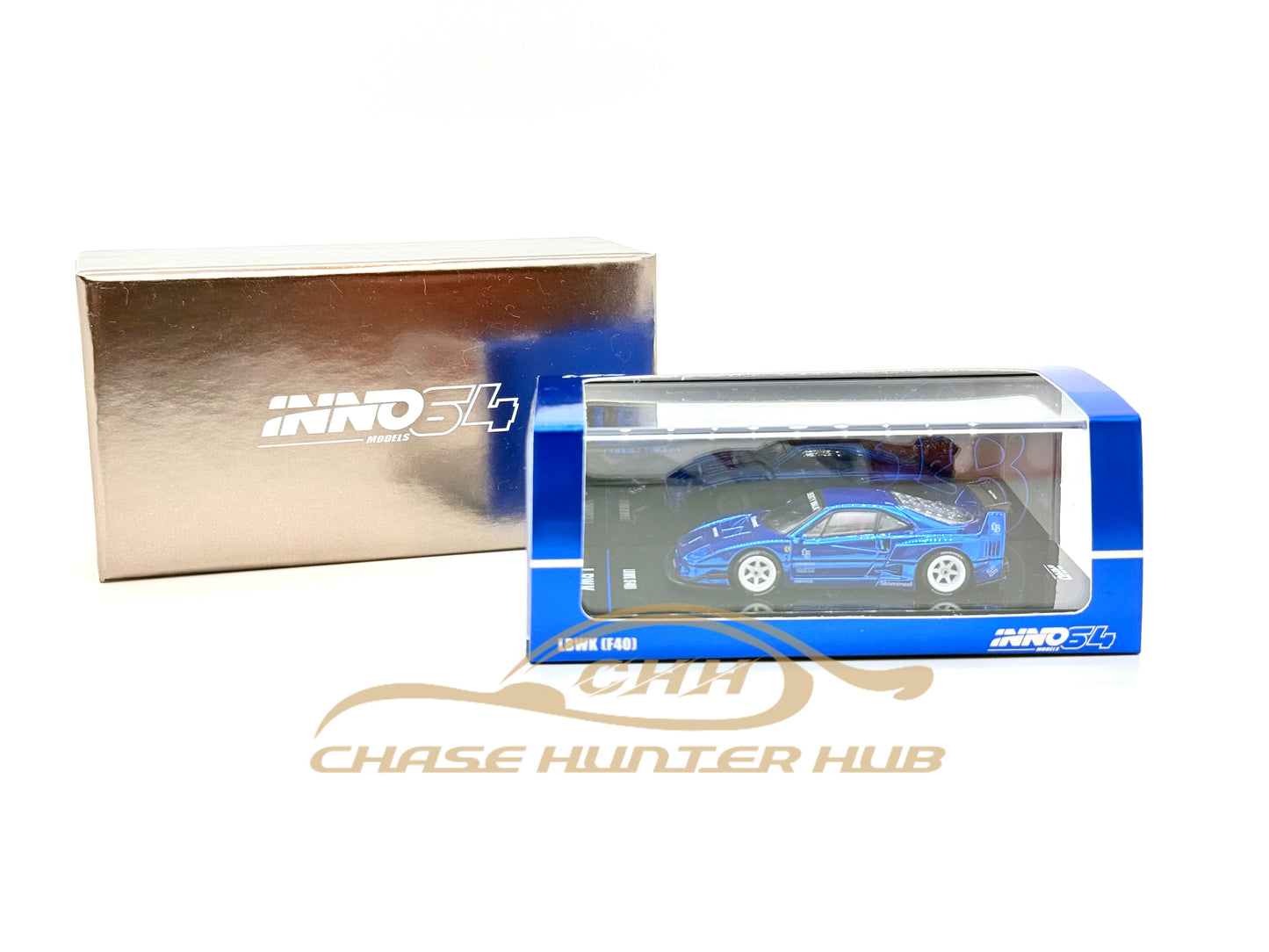 INNO64 1:64 LBWK F40 Chrome Black Chase