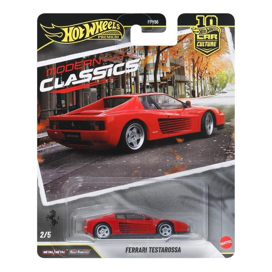 Hot Wheels Car Culture Modern Classics Ferrari Testarossa(China Sticker)