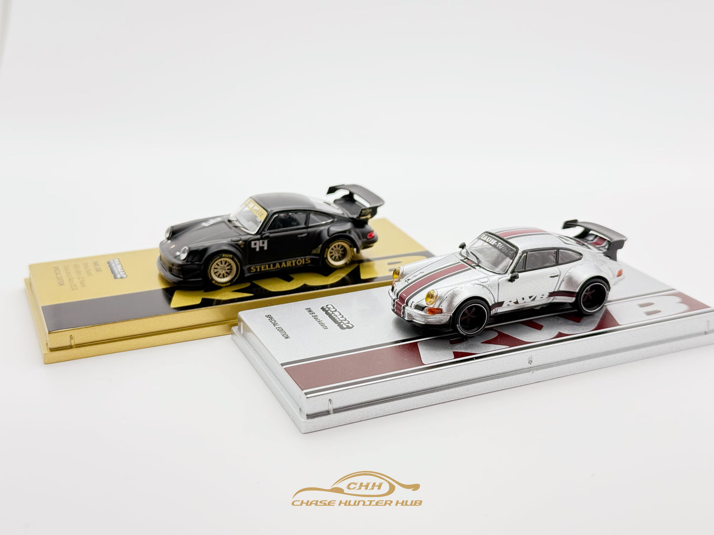 【Pre-Order】Tarmac Work 1:64 Porsche RWB 930 Stella Boost & RWB Backdate Taiwan Exclusive Set of 2