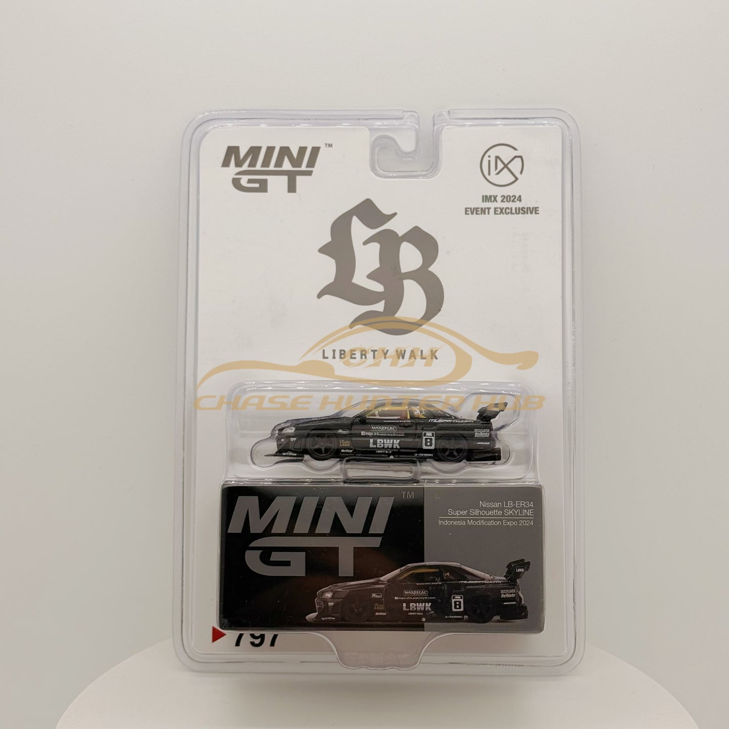 Mini GT 1:64 #797 Nissan LB-ER34 Super Silhouette Skyline Indonesia Modification Expo 2024