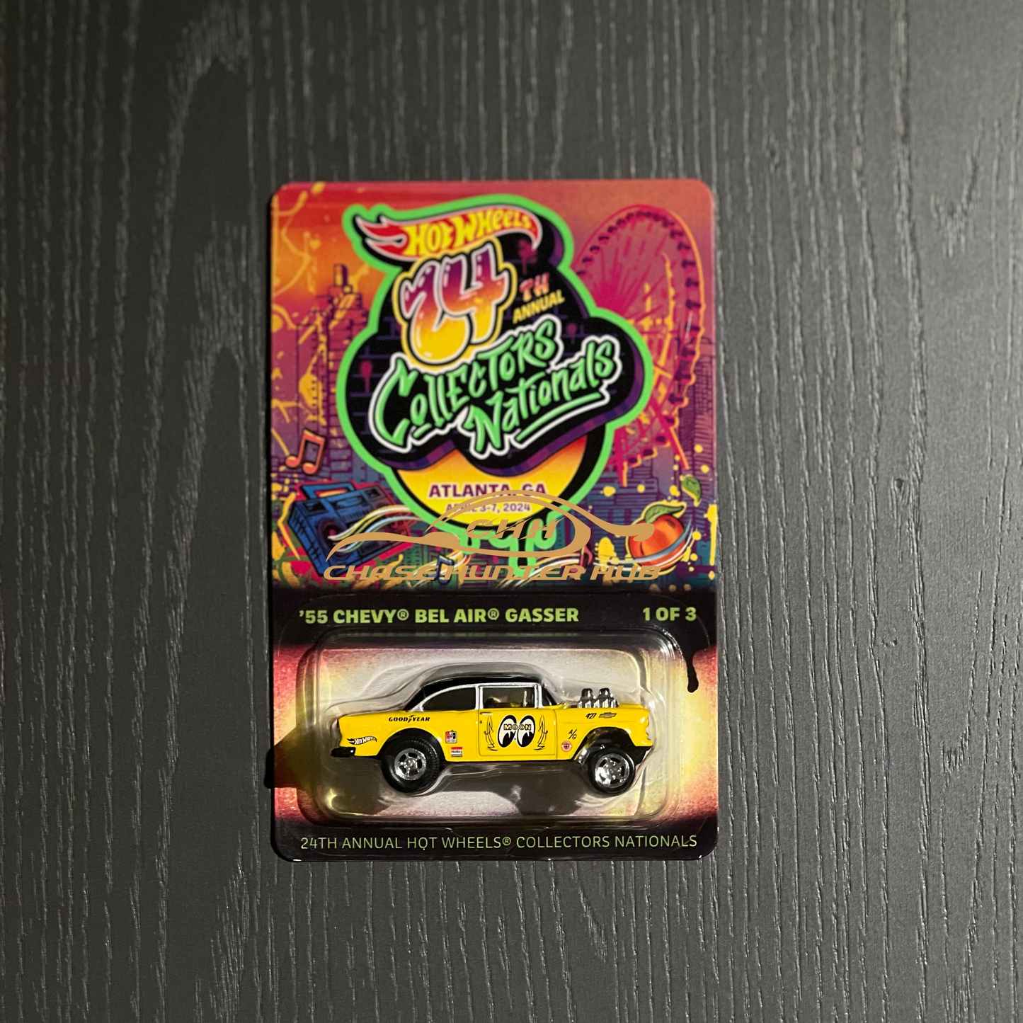 Hot Wheels 1:64 Nationals Atlanta Convention '55 Chevy Bel Air Gasser