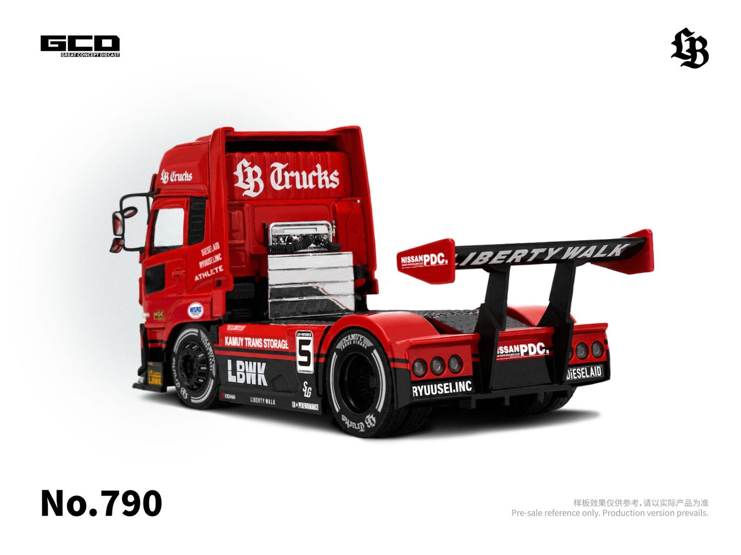 【Pre-Order】GCD UD & LBWK LB-Trucks UD QUON Head Super Silhouette Red-Black(KS-099-790)