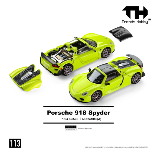 Trends Hobby #113 Porsche 918 Spyder Acid Green