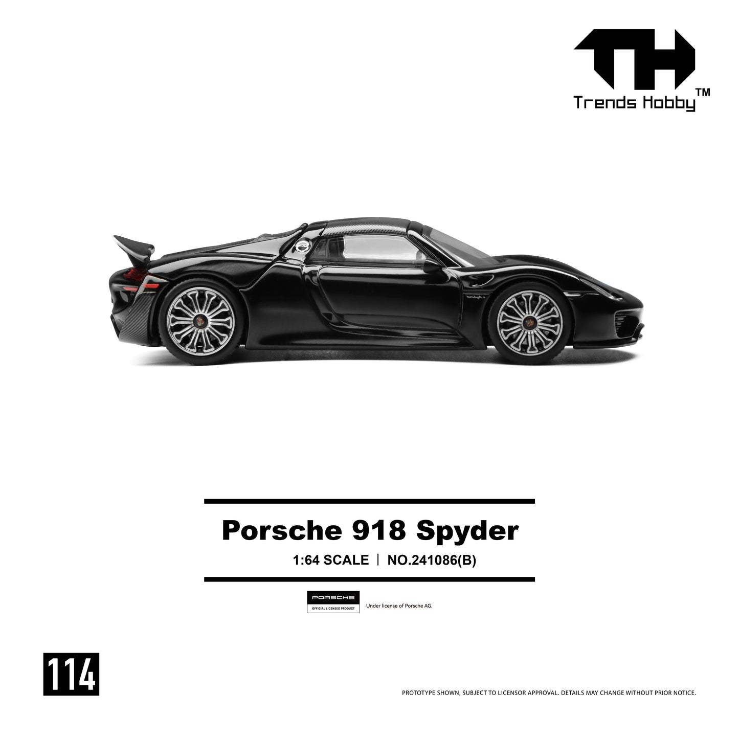 Trends Hobby #114 Porsche 918 Spyder Black