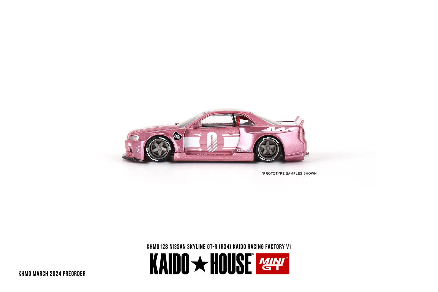 MINI GT x Kaido House #128 Nissan Skyline GTR(R34) Kaido Racing Factory V1