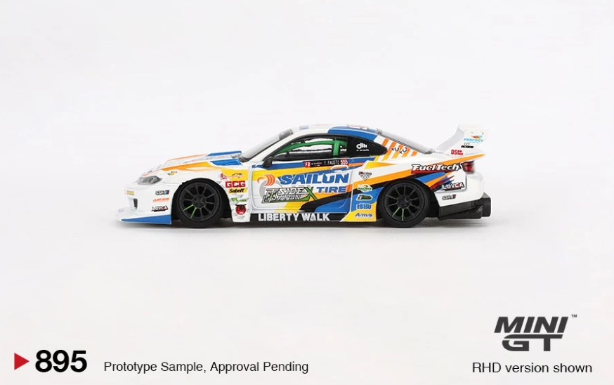 【PRE-ORDER】MINI GT 1:64 Nissan LB-Super Silhouette S15 #555 2023 Formula Drift Japan MGT00895-R