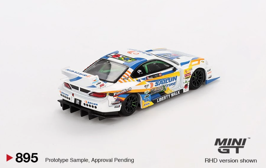 【PRE-ORDER】MINI GT 1:64 Nissan LB-Super Silhouette S15 #555 2023 Formula Drift Japan MGT00895-R