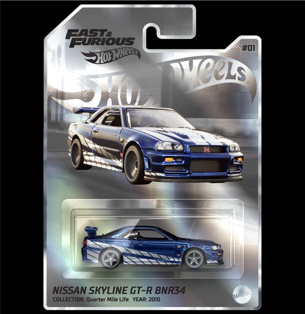 Hot Wheels Fast & Furious 2024 NFTH Nissan Skyline GT-R BNR34