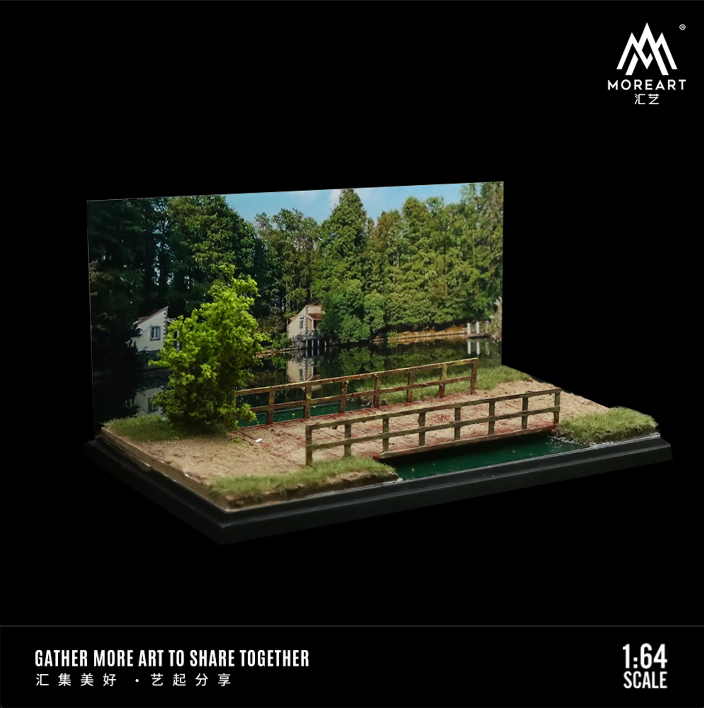 MOREART SCENE MODEL OF ASMALL LAKESIDE SHORE