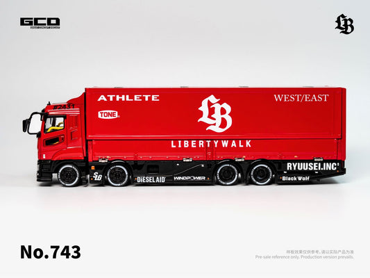 【Pre-Order】GCD LBWK Mitsubishi & LBWK LB-TRUCKS Fuso Super Great Super Silhouette Red-Black