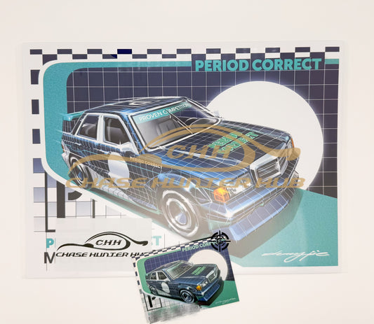 Mercedes 190E Period Correct Poster Set