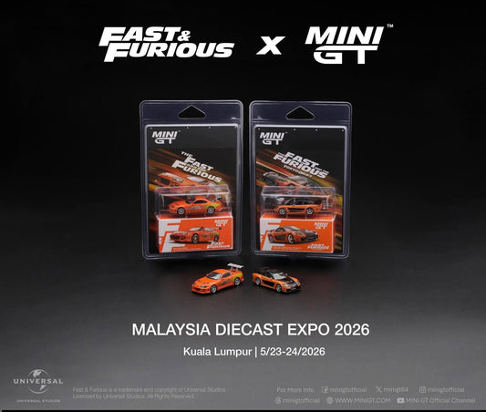 MINI GT x Fast Furious Malasiya Diecast Expo 2026 set