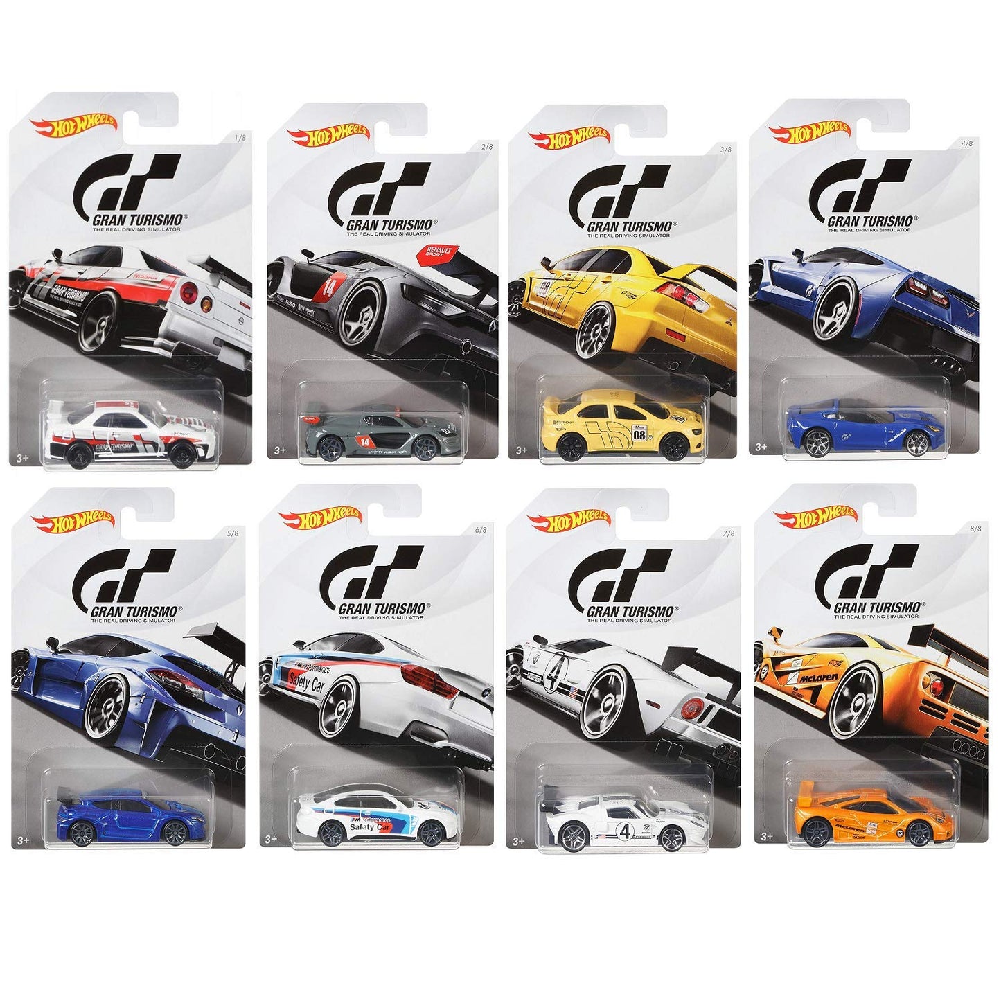 Hot Wheels Gran Turismo 2018 Set of 8