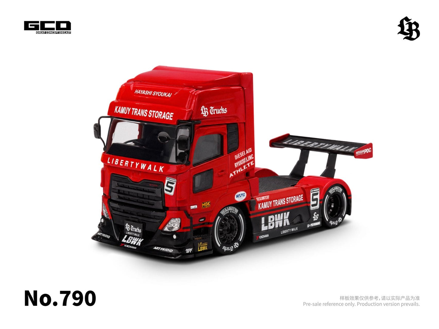 【Pre-Order】GCD UD & LBWK LB-Trucks UD QUON Head Super Silhouette Red-Black(KS-099-790)
