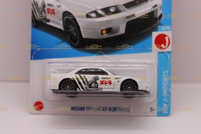 Hot Wheels Mainline NISSAN SKYLINE GT-R BCNR33 WHITE Godzilla