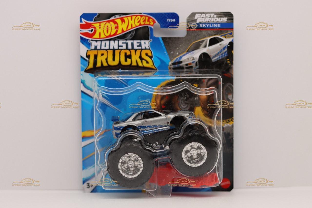 Hot Wheels Monster Truck Fast & Furious GTR 34