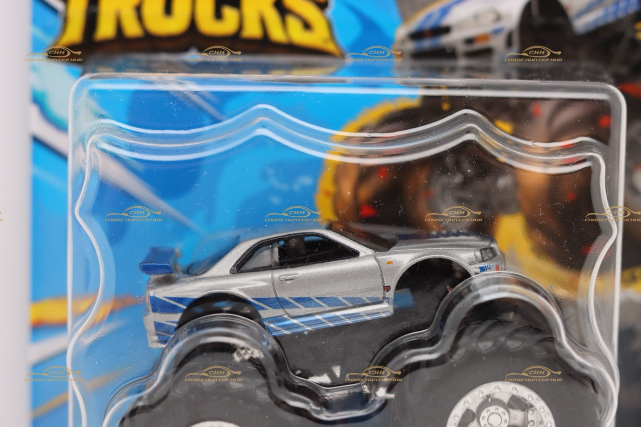 Hot Wheels Monster Truck Fast & Furious GTR 34