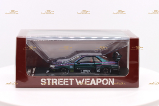 STREET WEAPON  1/64 NISSAN SKYLINE GT-R R34 LBWK - MAGIC PURPLE