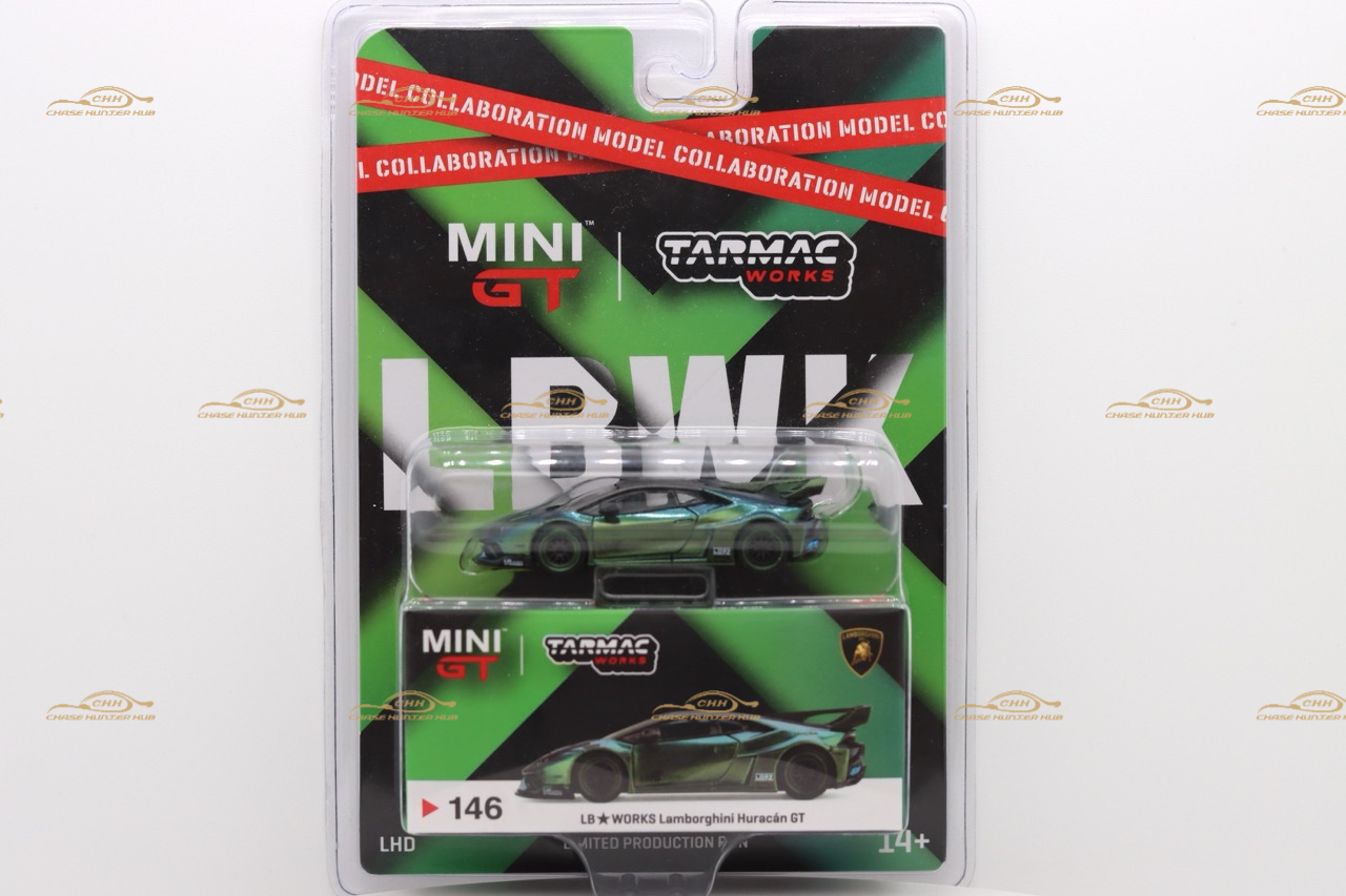 MINI GT 146 Lamborghini Huracan LB Works GT - Magic Green