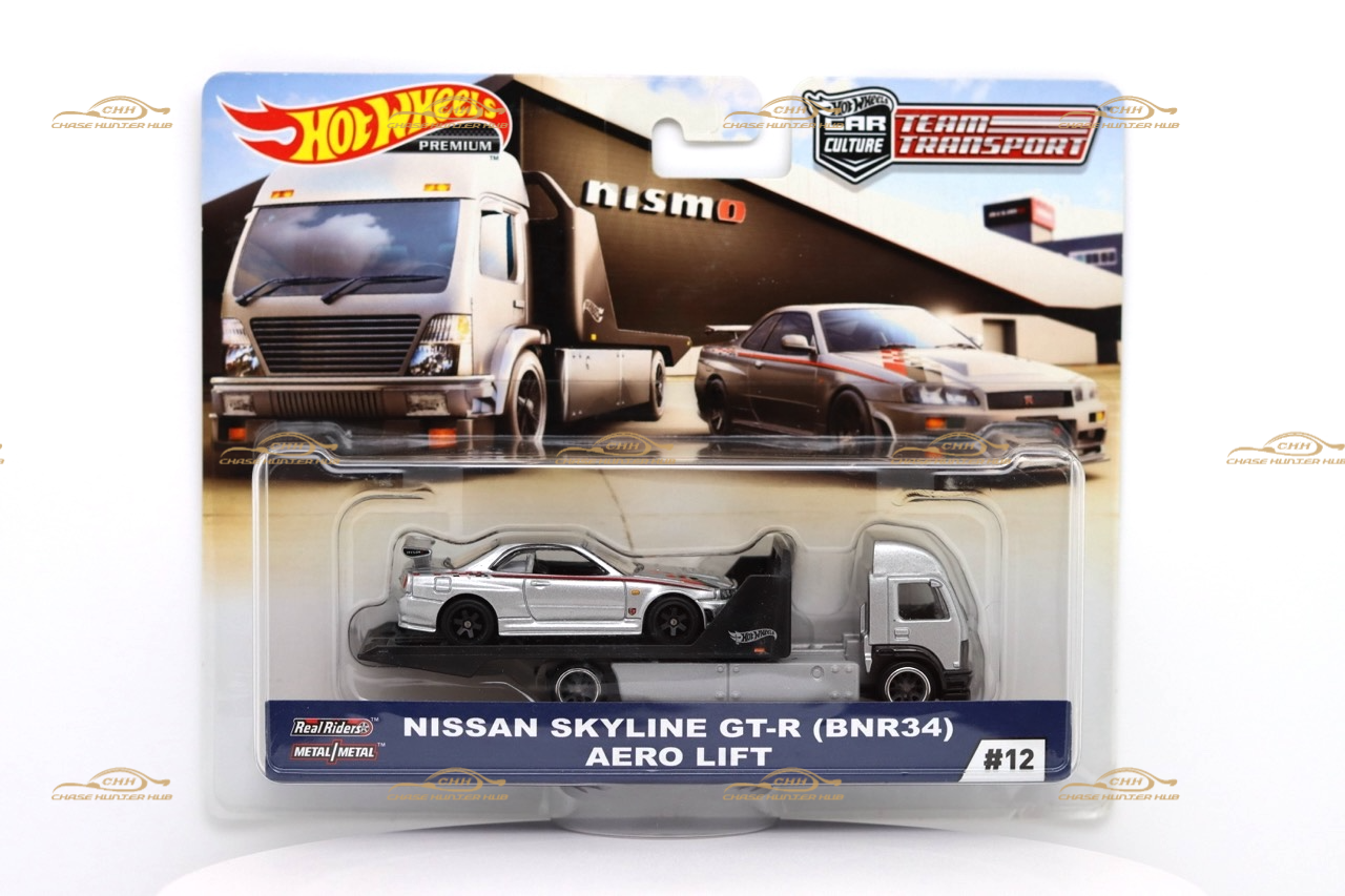 Hot Wheels Team Transport #12 NISSAN SKYLINE GT-R(BNR34) AERO LIFT