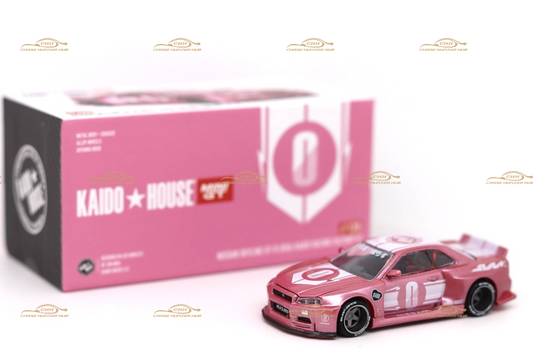 MINI GT x Kaido House #128 Nissan Skyline GTR(R34) Kaido Racing Factory V1