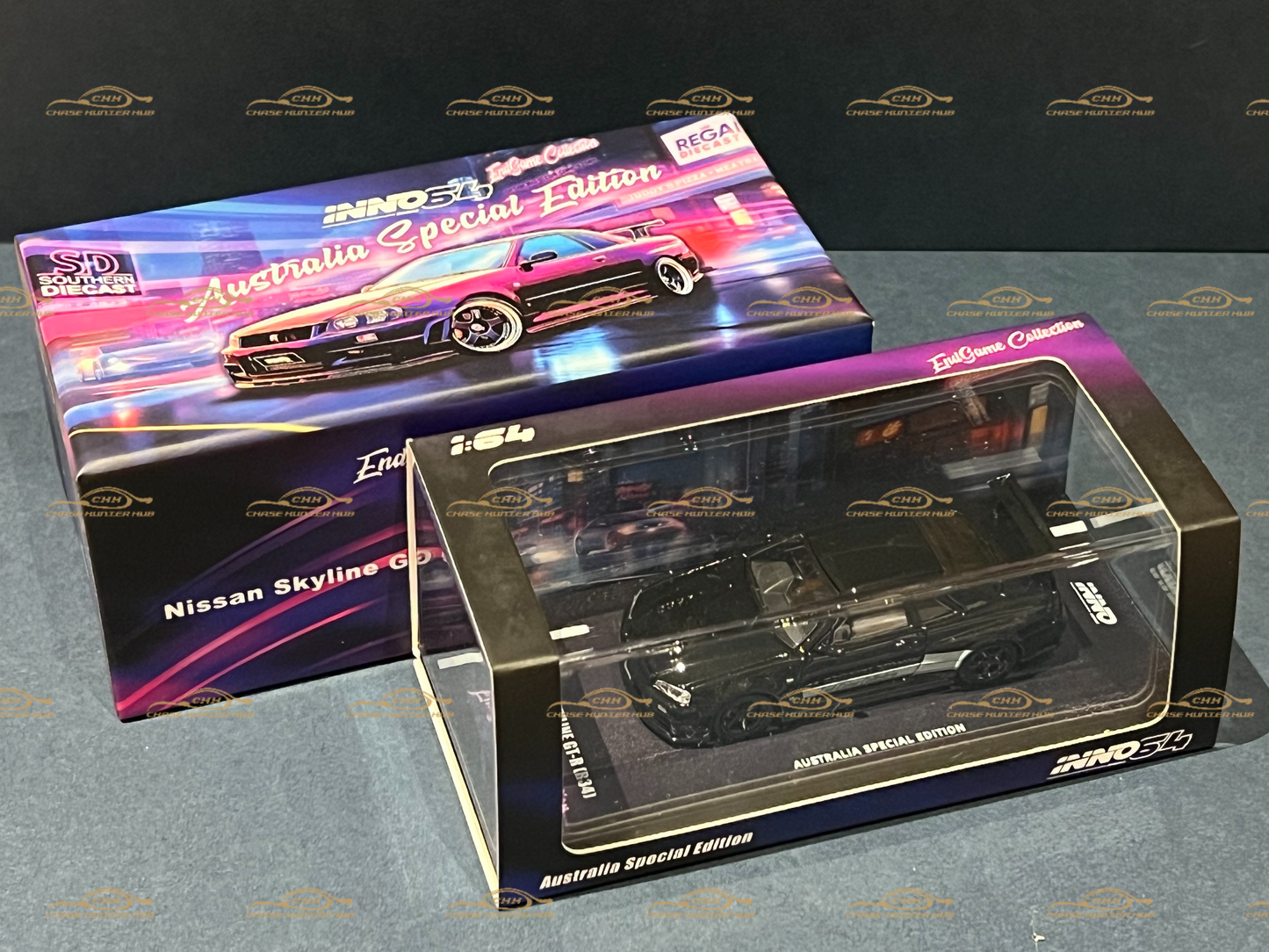 Inno 64 Nissan Skyline R34 Z-Tune "ENDGAME" Australia Special Edition 1:64