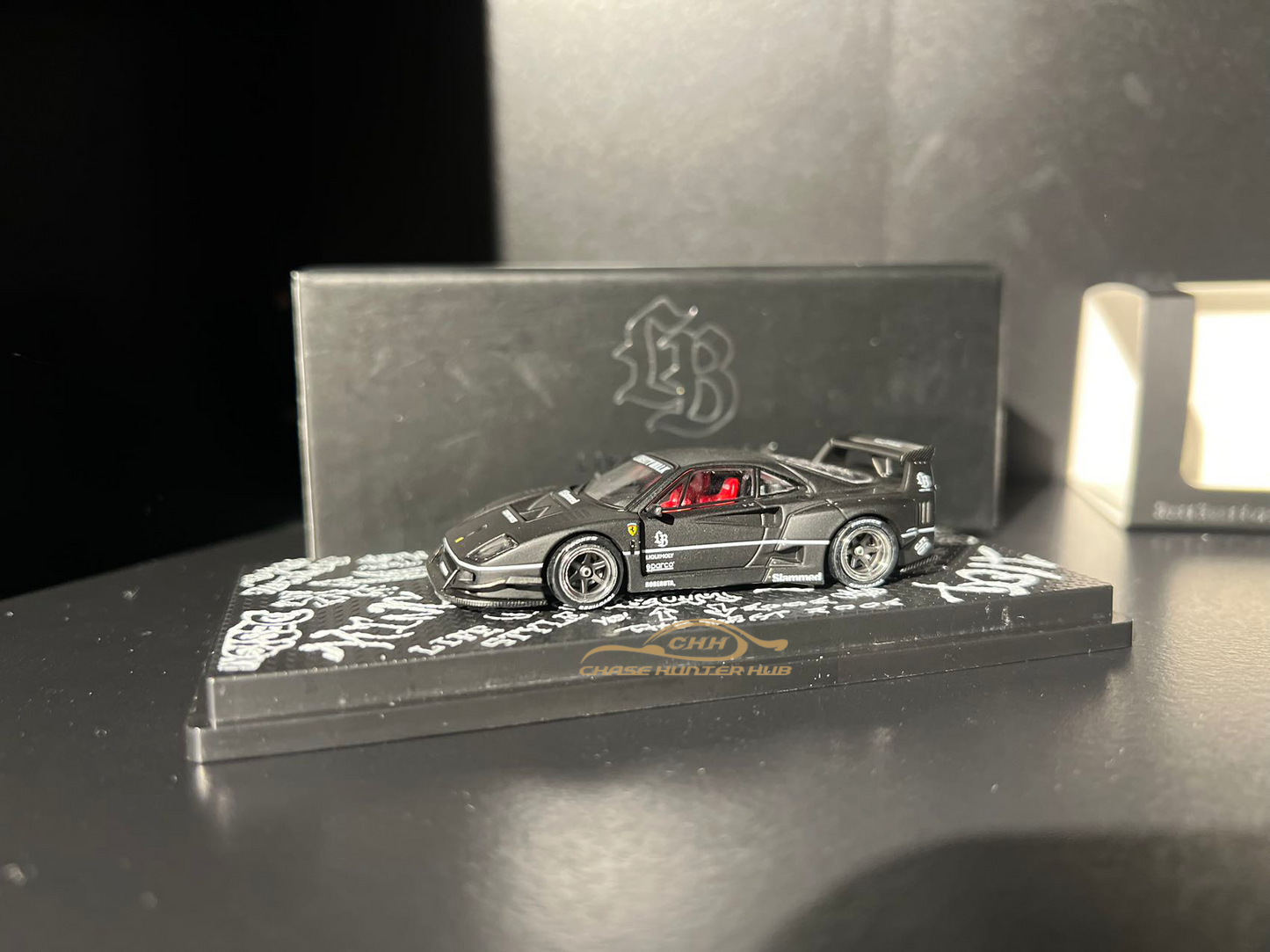 INNO 64 1:64 LBWK Ferrari F40 Matte Black Hong Kong Toycar Salon 2023 Special