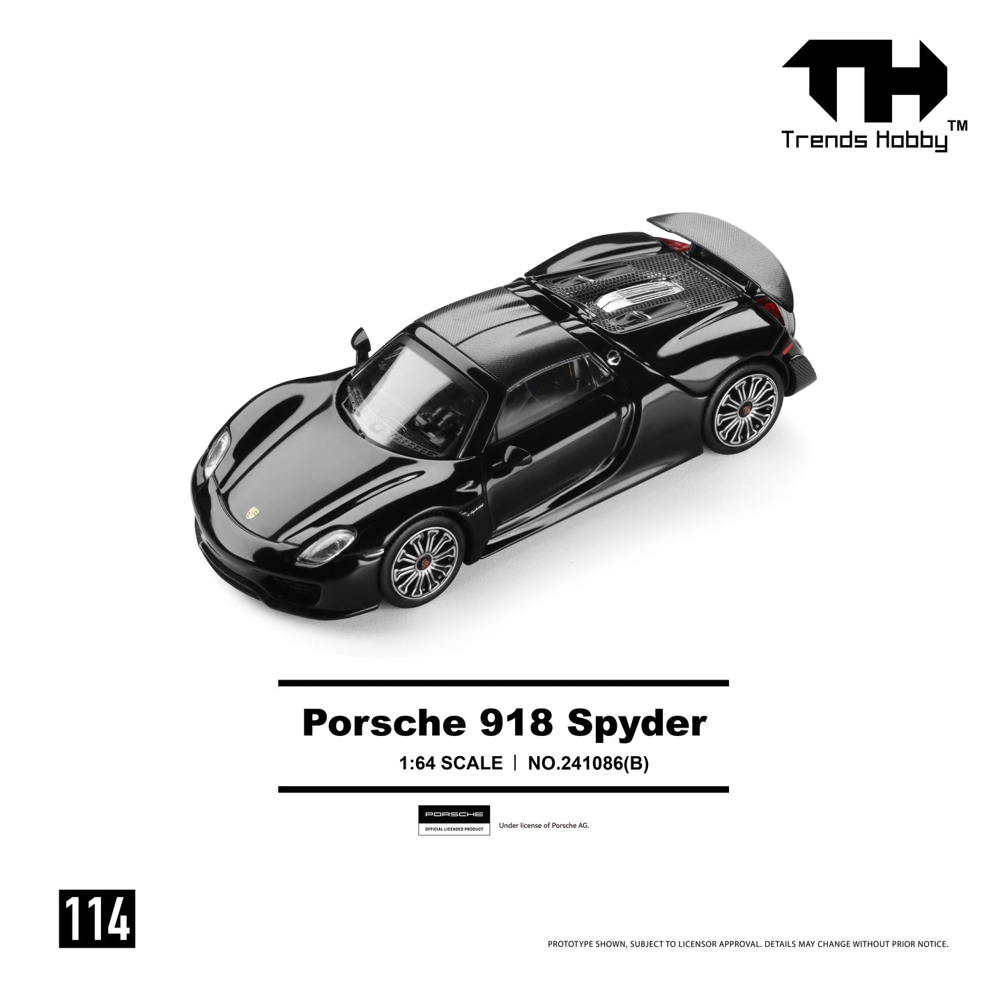 Trends Hobby #114 Porsche 918 Spyder Black