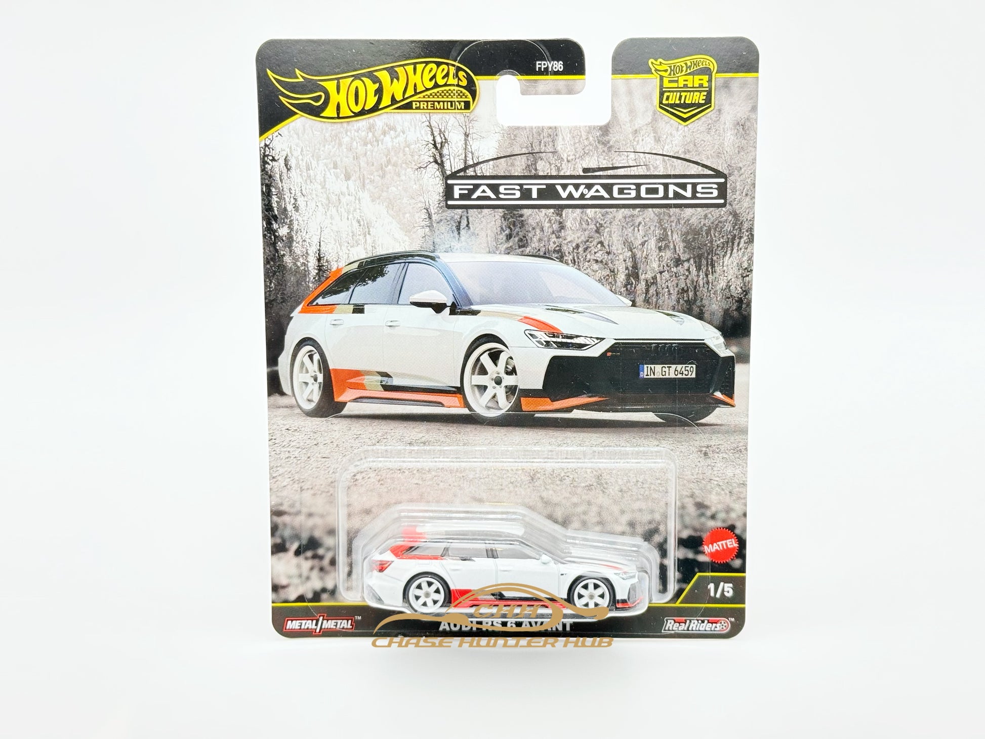 HOT WHEELS PREMIUM CHASE 0/5 AUDI RS6 AVANT FAST WAGONS IN PLASTIC PROTECTOR - Foto 9