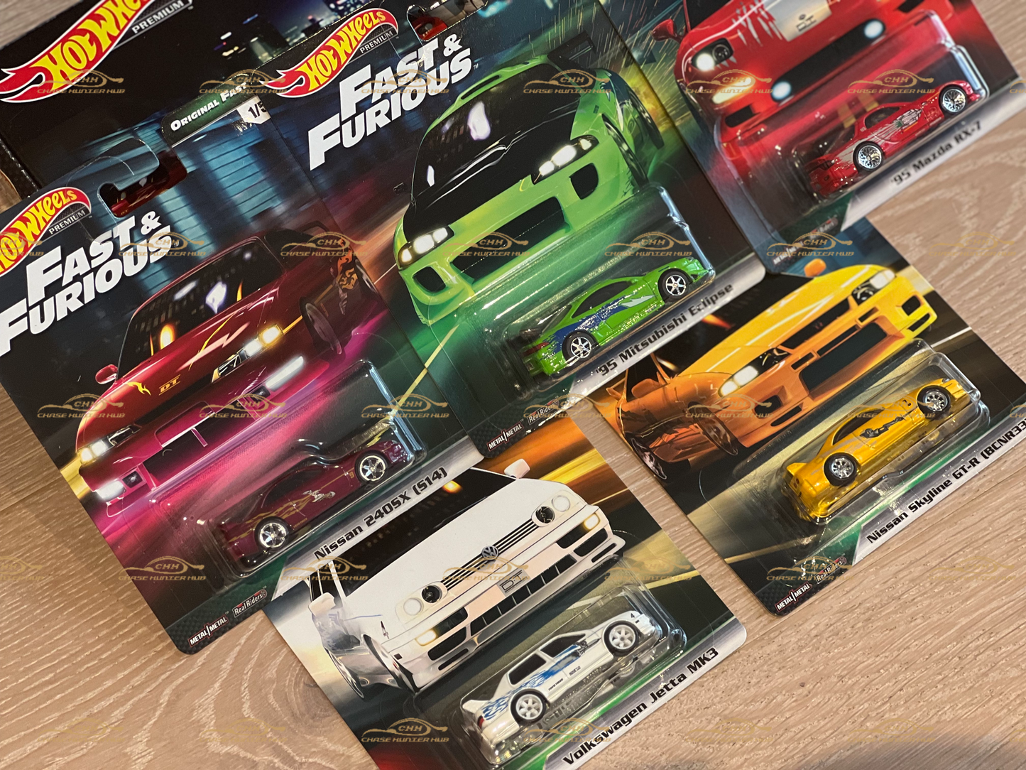 Fast and Furious Hot Wheels Fast Original Premium Box 5 Pack Complete Set