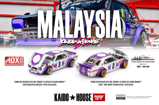 【Pre-Order】MINI GT x Kaido House 1:64 NISSAN SKYLINE 2000GT-R (KPGC10) KAIDO WORKS™ 2025 MALAYSIA DIECAST EXPO EXCLUSIVE