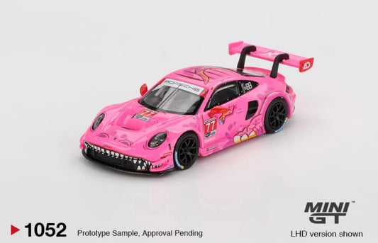 MINI GT 1:64 #1052 Porsche 911 GT3 R #77 GTD AO Racing “ROXY”