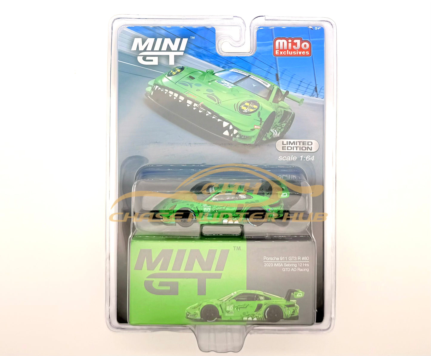 MINI GT #713 Porsche 911 GT3 R #80 GTD AO Racing “REXY”