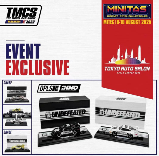 【Pre-Order】Inno 64 Malasiya 2025 TAS Undefeated RWB Porsche Set