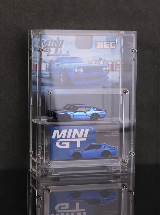 [Pre-Order] Mini GT 1:64 Acrylic Carded Display Case for Opened Car
