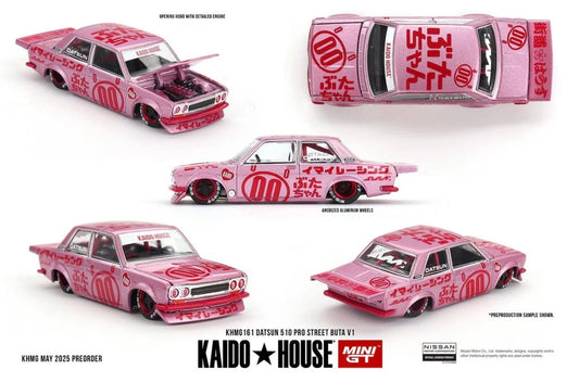 【Pre-Order】Kaido House x Mini GT 1:64 #161 DATSUN 510 PRO STREET BUTA V1