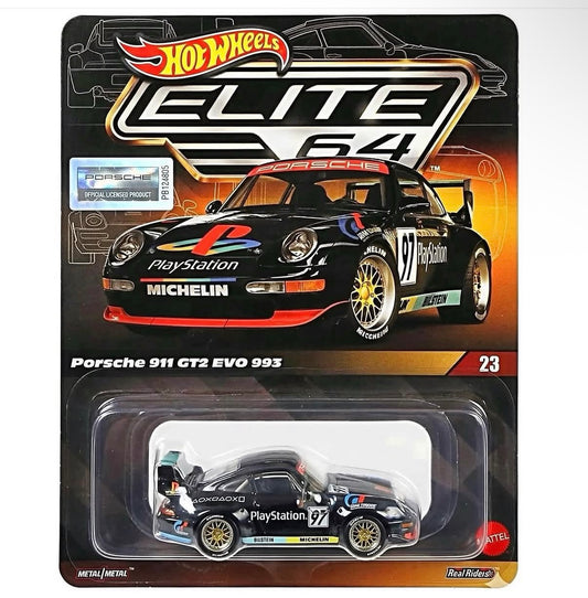 【Coming Soon】Hot Wheels Elite 64 Porsche 911 GT2 EVO 993 Play Station